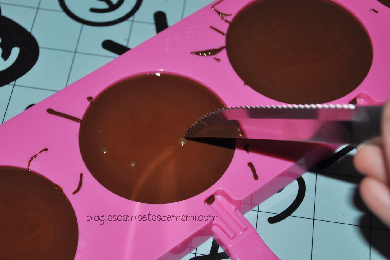 Piruletas de chocolate