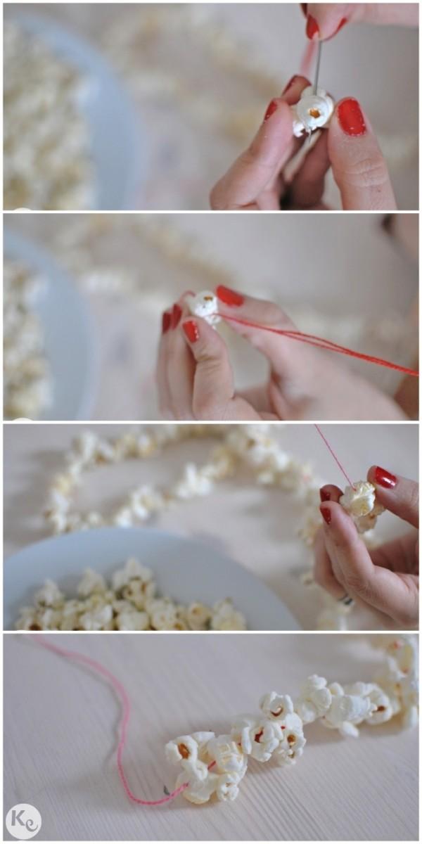 DIY. Popcorn garland