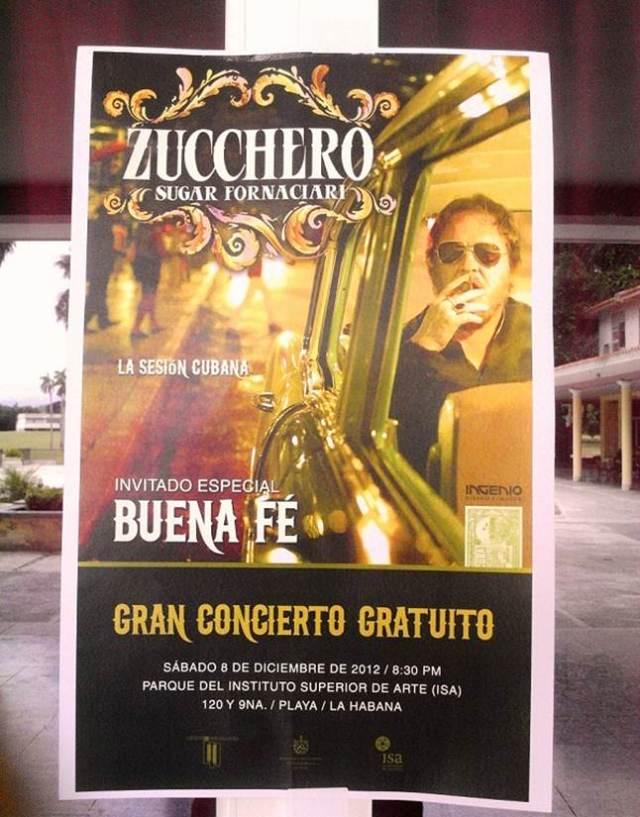 Lo último: Concierto de Zucchero en la Habana tendrá sorpresas…