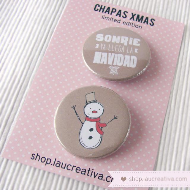 Postales y Chapas navideñas