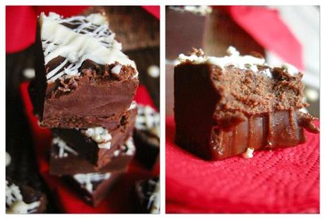 Chocolate and marshmallow fudge [dulce de azúcar]