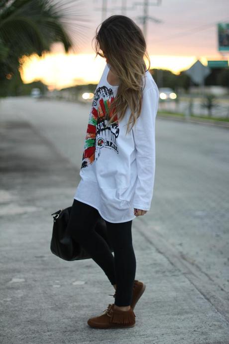 Blogger leggings Fashion blogger with leggings