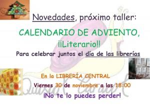 Taller “¿Aún no tienes calendario de Adviento?” en Libreria Central por Quiscol Caracol