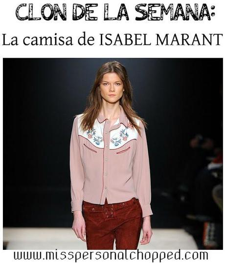 CLON: La camisa de ISABEL MARANT (620€) por BLANCO (25€)!