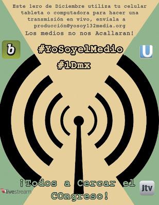 #YoSoy132Media convoca a una campaña de Periodismo Ciudadno el #1Dmx