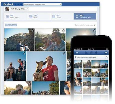 Facebook activa la función de sincronización de imágenes desde sus apps de iOS y Android