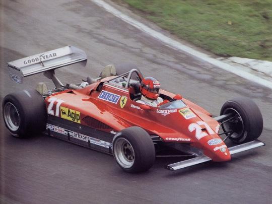 Ferrari 126C2. 1982. Gilles Villeneuve