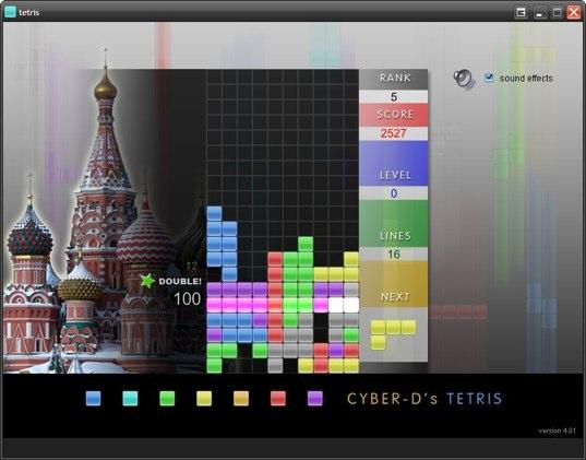 Tetris para Windows : Cyber-Ds Tetris