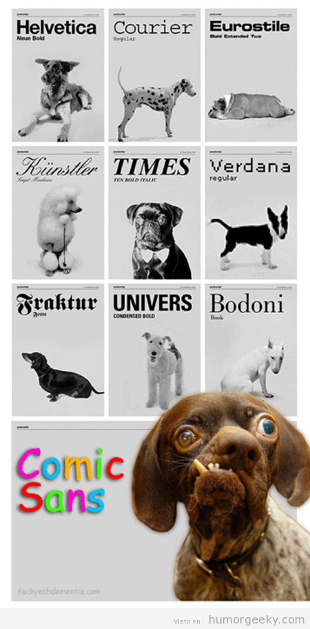 Si los perros fuesen fonts