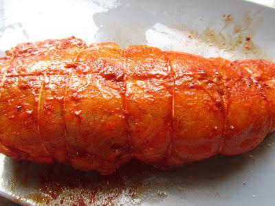 Rape alangostado relleno en salsa de gambas