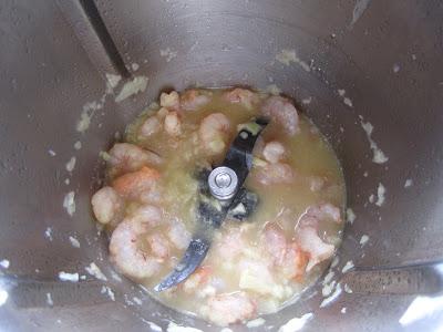 Rape alangostado relleno en salsa de gambas