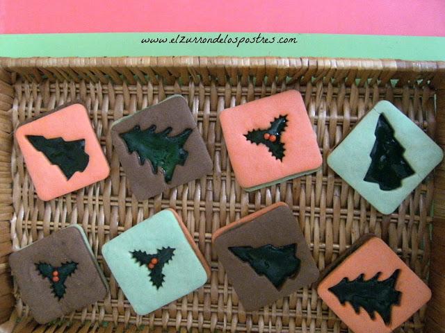 Galletas Navideñas con Mermelada de kiwi