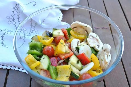 BROCHETAS DE VERDURAS #diadeladieta