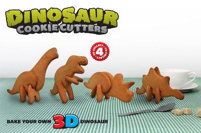 3D Dinosaur Cookie Cutters