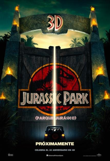 Cartel en español de  “Parque Jurásico 3D”