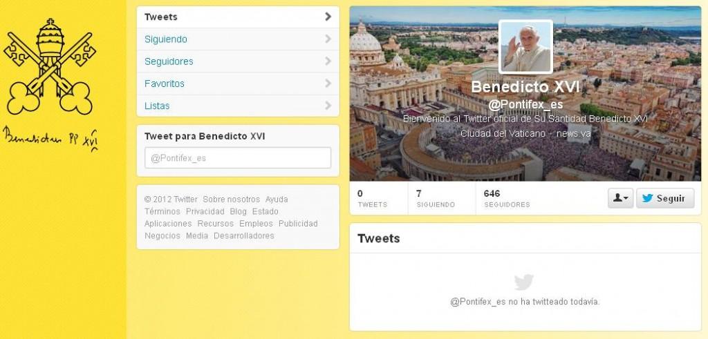 Benedicto XVI Twitter