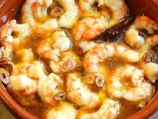 Gambas ajillo. Aperitivo navideño