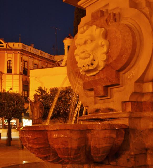 El Papa sobre las aguas de la fuente.