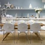 White-Christmas-Decorating-Ideas-For-Dining-Area-with-Sliver-Stars White-Christmas-Decorating-Ideas-For-Dining-Area-with-Sliver-Stars