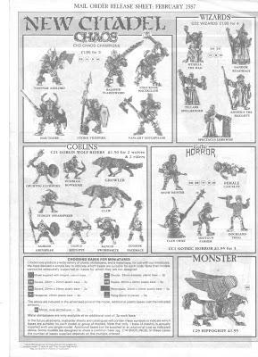 Mail Order Flyer de Febrero de 1987