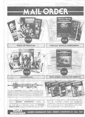 Mail Order Flyer de Febrero de 1987