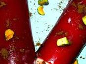 Canelones frambuesa mousse mascarpone