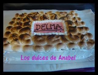 Tarta de crema y merengue Tarta de crema y merengue