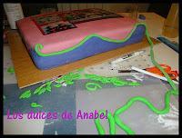 Tarta con oblea en la 