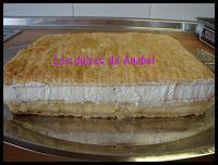 Tarta Milhojas de crema y nata