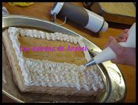 Tarta Milhojas de crema y nata