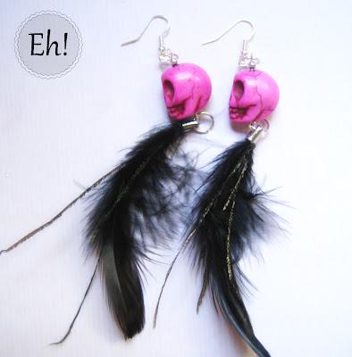 Una de pendientes con calaveras