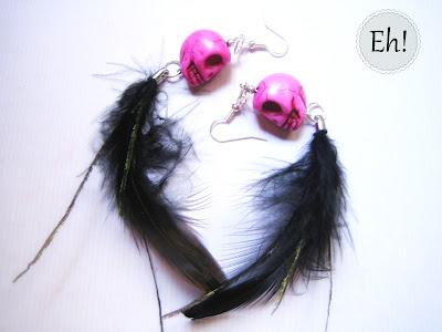 Una de pendientes con calaveras