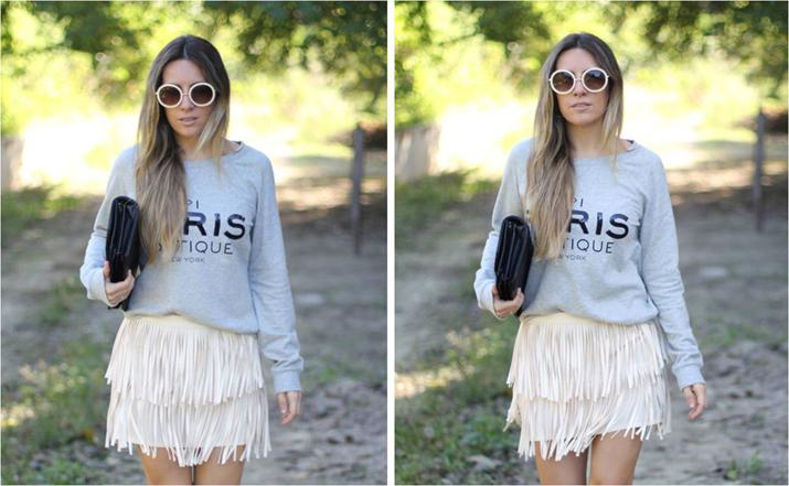 Cómo combinar sweater gris