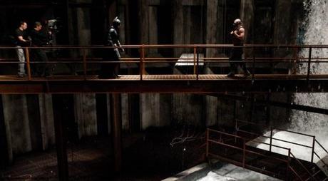 Rodando la pelea entre Bane y Batman