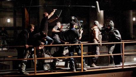 Rodando la pelea entre Bane y Batman