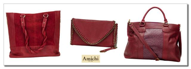 Burgundy bags