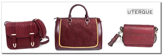 Burgundy bags