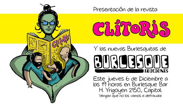 Invitación a la presentación de la Revista Clitoris y las nuevas Burlesquitas‏