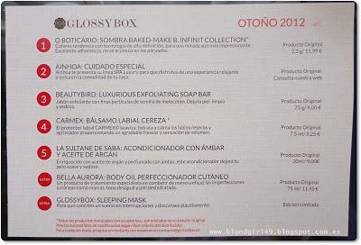 **Mi Glossybox de Octubre**