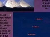 Saturno, Venus Mercurio alinearon lunes pirámides Guiza
