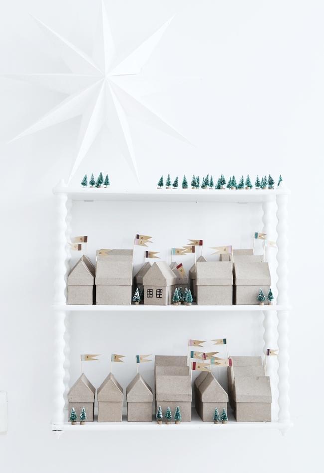 Decoración de Navidad en blanco