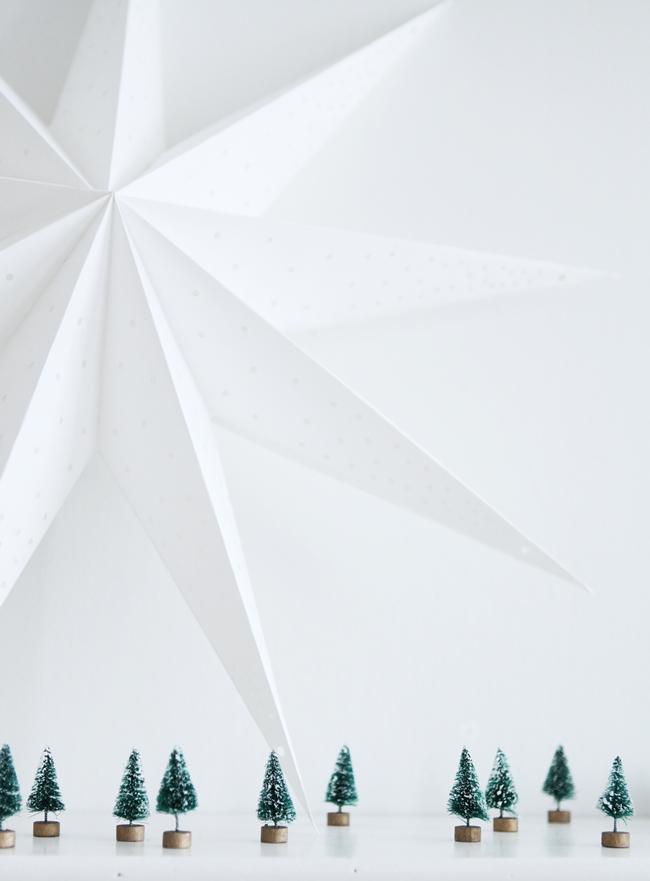 Decoración de Navidad en blanco