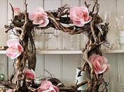 Corona navideña madera recuperada