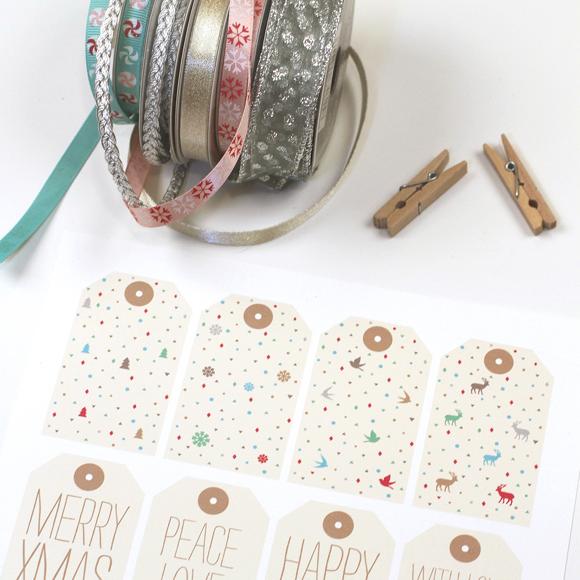 etiquetas de navidad descargables - free printable tags