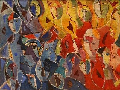 Menachem Helholz-or - Abstract crowd composition