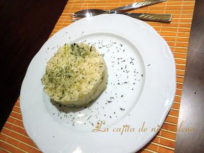 Risotto de ajetes y calabacines