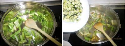 Risotto de ajetes y calabacines