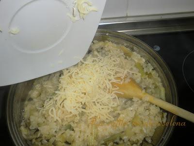 Risotto de ajetes y calabacines