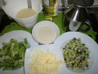 Risotto de ajetes y calabacines