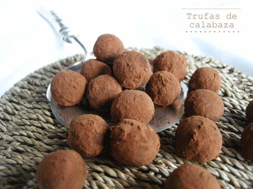 Trufas de calabaza especiadas